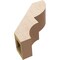 Ekena Millwork 5-inch W x 12-inch D x 12-inch H Ridgewood Rough Cedar Woodgrain TimberThane Knee Brace, Primed BRCUR05X12X12RIDRCPR - alternate 4